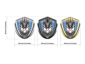 Pontiac 3d Emblema Insignia Estilo Max Robusto 3D Metal